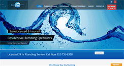 Desktop Screenshot of blueskyplumbingfl.com